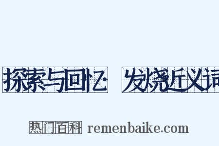 探索与回忆·发烧近义词是什么意思的图片